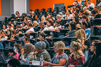 Students in hall